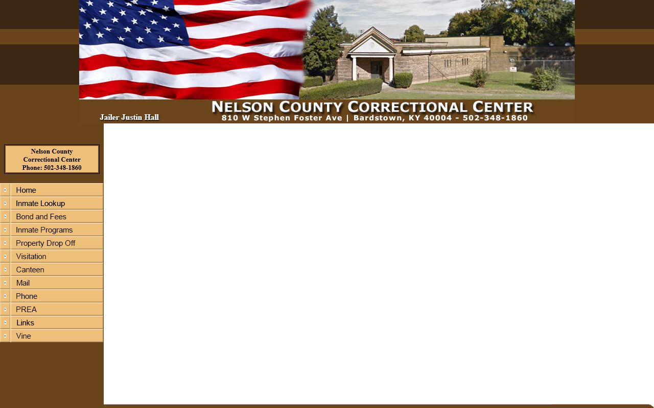 Nelson County inmate population JailTracker roster lookup frame