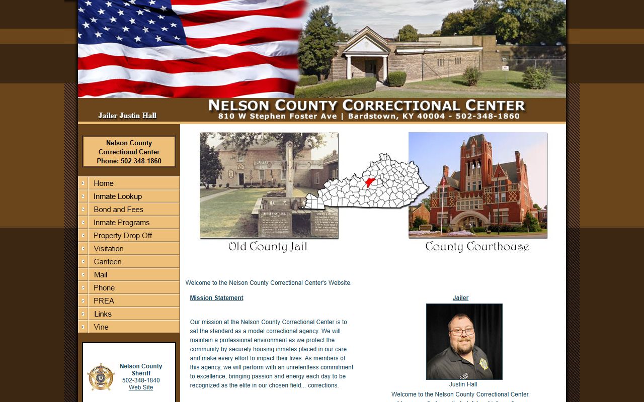 Nelson County Correctional Center inmate population homepage